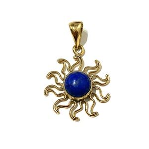Charles Albert Lapis Sun Pendant